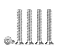 FOMGIIN Tornillos avellanados hexagonales M4x30mm, 20 Piezas Hexagonal Avellanado, DIN 7991 / ISO 10642 Cabeza Plana Tornillo de Acero Inoxidable 304 Para El Hogar de Bricolaje Edificio, A2 V2A