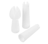 FOMIYES 3 Piezas Boquillas para Manga Pastelera de Pp Blanco con Punta de Precisión para Decoración de Pasteles y Arte de Café, Ideales para Repostería en Casa y Profesional