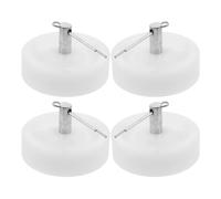 FOMIYES 4 Piezas Juego de Ruedas Pequeñas para Cajones y Unidades de Almacenamiento, Ruedas de Plástico de Color Claro Durabilidad y Fácil Instalación para Muebles y Carros