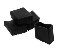 FOMIYES 4 Piezas Protectores de Goma Antideslizantes para Pies de Escalera Diseño Aislante, Cubiertas Negras Resistentes para Uso en Construcción y Tareas Eléctricas