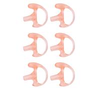 FOMIYES 6 Piezas Auricular para Tubo de Bobina Acústica en Silicona Rosa, Pequeño y Ligero, Compatible Kits de Audio E Intercomunicadores para Trabajo