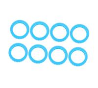 FOMIYES 8 Piezas Estuche De Silicona Accesorio Rascar Llevar Protección Cubrir Etiqueta Largo Ruedas Protector Calcetín De Maleta para Suelos De Madera Azul Gel De Sílice
