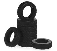 FOMIYES 8 Piezas Maleta de Equipaje Universal protección Cubrir Mangas de Rueda giratoria Maletas para Cubierta de la Rueda del Equipaje Protector de Rueda de Equipaje Gel de sílice Negro