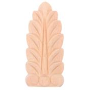 FOMIYES Apliques Decorativos de Madera Tallada sin Pintar, Estilo Vintage | Incrustaciones Talladas Beige, Soporte de Columna Romana, Uso Versátil