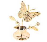 FOMIYES Candelabro de Hierro Dorado Diseño de ala para Decoración de Candelabros de Escritorio y Centro de Mesa en Celebraciones y Bodas