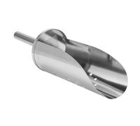 FOMIYES Cuchara de Acero Inoxidable para Hielo, Cuchara para Alimentos, Ligera, Borde Liso y Redondeado, para Arroz, Té y Dulces