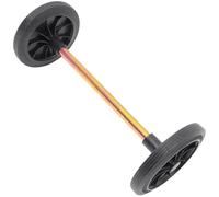FOMIYES Juego de Ruedas de Goma para Botes de Basura 120l Eje Hueco, Accesorio Resistente para Cubo Exterior, Kit de Repuesto para Mover y Reparar Botes de Basura Color Color Aleatorio