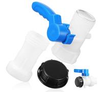 FOMIYES Válvula de Salida con Tubo para Tanque Ibc Adaptador de Plástico Resistente para Control de Agua Depósitos y Contenedores Accesorio Práctico para Drenaje y Uso Industrial