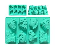 Fondant Molds Silicone - Non-Stick Train Motorcycle Helicopter Baking Tool | Silicone Craft Molds for Jelly Soap Candle Bath Ball Mini Dessert Home Bakery Picnic