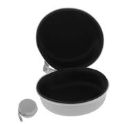 FONDOTIN Estuche para Almohada de Cuello en Forma de U, Bolsa de Viaje Portátil Cremallera, Material PU y Eva, para Viajeros, Protección Compacta y Ligera, Color Negro Color Aleatorio