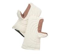 Fonowx 2 Piezas Guantes de Alta Temperatura Aislantes Antiquemaduras Protección Gruesa Material Algodón Uso Conveniente Adecuados para Cocina