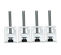 Fonowx 4 Niveladores de Patas de Mesa, Pies Niveladores, Elevadores de Patas de Silla de Acero, Pies Niveladores Ajustables, Patas Niveladoras para Dormitori, 100MM
