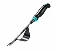 Fonowx Arrancador de Herramienta de Jardinería Deshierbador Extractor Manual con Mango Largo Antideslizante Cuerpo Metálico Grueso Cabeza Curva Adecuado para