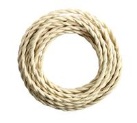Fonowx Cable de Luz Colgante, Cable de Lámpara Retro de Decoración de Bricolaje de 5 M, Cable de Lámpara para Cocina Industrial, Casa, Granja, Beige