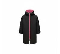 Fonowx Capa de Surf para Niños Cambiadora con Capucha Albornoz Abrigo Cortaviento Toalla Poncho Microfibra con Forro Suave y, Negro-Rosa, Numeric_100, Tall