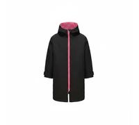 Fonowx Capa de Surf para Niños Cambiadora con Capucha Albornoz Abrigo Cortaviento Toalla Poncho Microfibra con Forro Suave y, Negro Y Rosa, Numeric_13, Regular