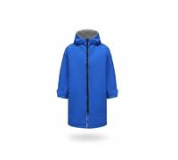 Fonowx Capa de Surf para Niños Cambiadora con Capucha Albornoz Abrigo Cortaviento Toalla Poncho Microfibra con Forro Suave y, Azul-Gris, Numeric_13, Short