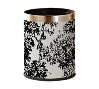 Fonowx Cubo de Basura Redondo de 10 Litros, Reutilizable, para Cocina, Dormitorio, Aseo, Salón, Baño, árbol, tal como se describe
