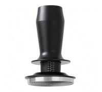 Fonowx de Café Espresso Ajustable Tamper Compresor Nivelador Presionador de Acero Inoxidable con Base Plana y Escala Visible Muelle Doble Adecuada para Baristas Cafeterías Cocina Doméstica, 53mm