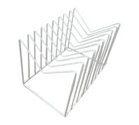 Fonowx Organizador de Escritorio para Archivos, Estante Elegante para Libros, Clasificador de Archivos, Estantería de Escritorio para Sala de Estar, Escuela, Blanco