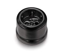 Fontini 30-202-27-2 - Base enchufe toma tierra lateral 16a 250v porcelana negro pack
