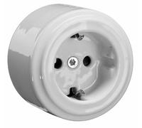 Fontini do - Base/s schuko superficie 16a 250v porcelana blanco pack