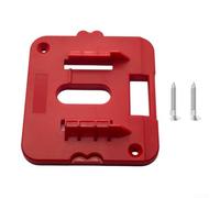 for craftsman - Soporte de batería de 20 V para montaje en pared para herramientas de 1.5 Ah a 7.5 Ah, organizador de almacenamiento de herramientas de plástico resistente rojo kit de 5 piezas (1