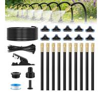 Forever Speed 360° Sistema de Riego Jardín, Kit Riego Por Goteo con Boquillas Ajustables Goteo Para Riego Para Jardines, Invernaderos, Plantas de Balcón, Césped, Paisajismo (10m)