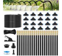 Forever Speed 360° Sistema de Riego Jardín, Kit Riego Por Goteo con Boquillas Ajustables Goteo Para Riego Para Jardines, Invernaderos, Plantas de Balcón, Césped, Paisajismo (20m)