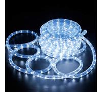 Forever Speed 6 Metros Tubo de Luz LED Luces de Colores Tira de Manguera Exterior e Interior Blanco Frío