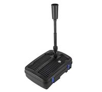 Forever Speed - Bomba para estanque 4 en 1 con filtro, 11 W, clarificador UV, 2500 l/h, con cable de alimentación de 10 m para diseño de fuentes de jardín Negro