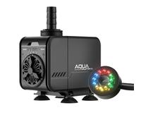 Forever Speed LED Aquarium Bomba de agua Sumergible Ajustable 1500L, Ultrasilenciosa Bomba de Estanque Sumergible para Acuario Teich Brunnen con 12 luces LED Coloridas, Max Förderhöhe 1.5M