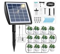 Forever Speed Sistema de riego solar automático con sensor de agua, equipo de autorriego con temporizador, manguera de 15 m para plantas de jardín y balcón