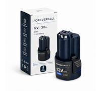 Forevercell Batería de repuesto de 12 V y 3,0 Ah compatible con Bosch Professional GBA 12 V batería de ion de litio 36 Wh