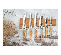 Forged Cuchillo Santoku Forjado Acero VG10 Mango de Madera de Raíz 18 cm