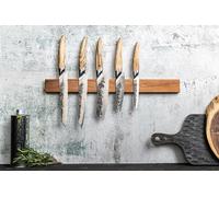 Forged Cuchillo Santoku KATAI de Acero VG10 con Mango de Madera de Raíz, 14 cm de largo
