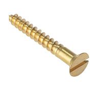 Forgefix CSK21212B Bargainscrews - Tornillo para madera (latón, 200 unidades)