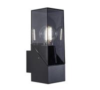 FORLIGHT Aplique Exterior IP54 LED 15W Gris Urbano E27 para Jardín, Terraza, Entrada