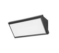 FORLIGHT Aplique Exterior IP65 Samper LED 12W Blanco Cálido - 3000K Negro para Jardín, Terraza, Pared