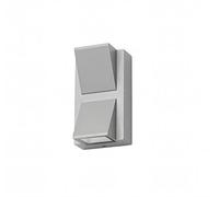 FORLIGHT Aplique LED Doble Emisión IP54 para Exterior, 4.1W 3000K, Luz Cálida, 155 Lúmenes, Gris, Iluminación Decorativa Moderna