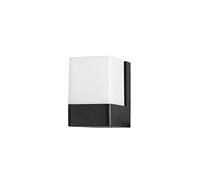 FORLIGHT Aplique LED Exterior Jardín Terraza, 9.4W Blanco Cálido 3000K, Protección IP44, Diseño Moderno Minimalista Cúbico Negro Blanco