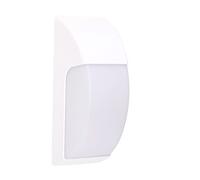 FORLIGHT Area - Aplique de Pared Exterior para Bombilla E27. Aplique Exterior de Pared o Techo para Jardín y Terraza. Lámpara de Pared Impermeable IP65. Color Blanco
