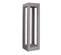 Forlight Box - Baliza Exterior LED para Jardín y Terraza de Cemento Natural de 70cm Alto. Luz LED Blanco Neutro de 4000K con Potencia de 5.8W y 115lm. Impermeable para Exterior IP65
