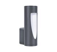 Forlight Brit - Aplique Exterior LED con Luz Cálida 3000K para Jardín y Terraza IP54 de Color Gris Urbano