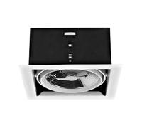 FORLIGHT Downlight Cardan Simple GU10 75W - Iluminación Interior Eficiente, IP23, Blanco, Ideal para Hogar y Oficina, Diseño Moderno y Versátil