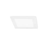 FORLIGHT Easy - Downlight da incasso quadrato a LED integrato bianco opaco - bianco caldo