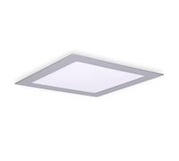 FORLIGHT Downlight LED Cuadrado IP23 225mm 15.5W 3000K, Luz Cálida 1371 Lúmenes, Iluminación Interior Eficiente, Gris