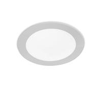 FORLIGHT Easy Circular Downlight con LED integrado 6000K para iluminar hacia abajo ON/OFF ø22,5cm Color Gris
