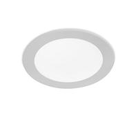 Forlight Easy - Downlight LED redondo empotrable gris 12cm 580lm 6000K