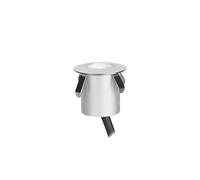 FORLIGHT Foco Empotrable LED Exterior IP65 - Señalización de Caminos y Escaleras, 1.7W, Blanco Cálido 3000K, Aluminio, Diámetro 40mm